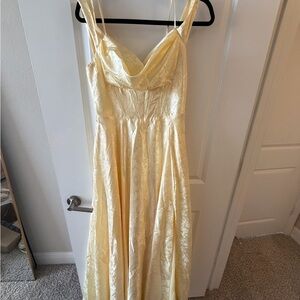 B Darlin Light Yellow Dress